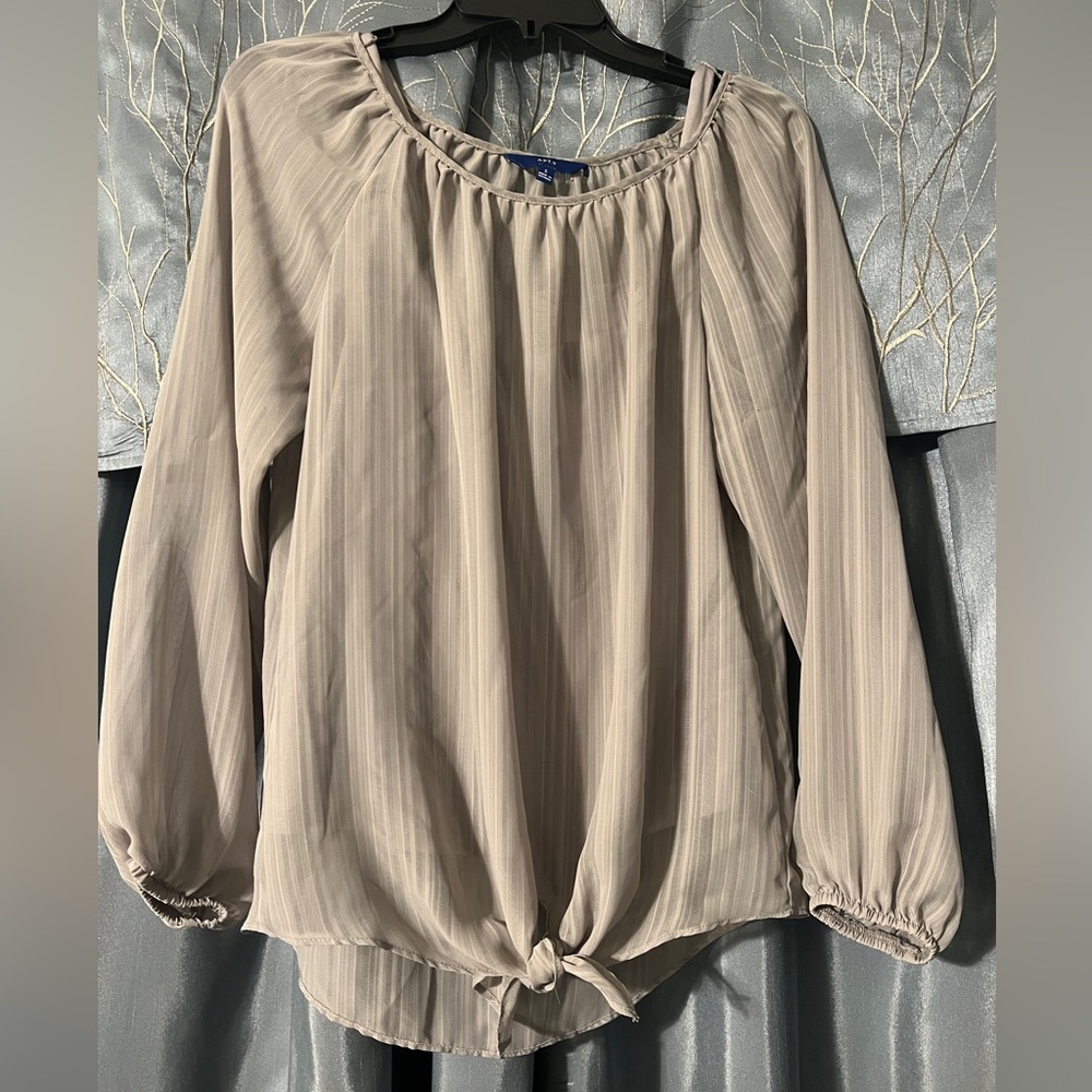 Gray striped blouse